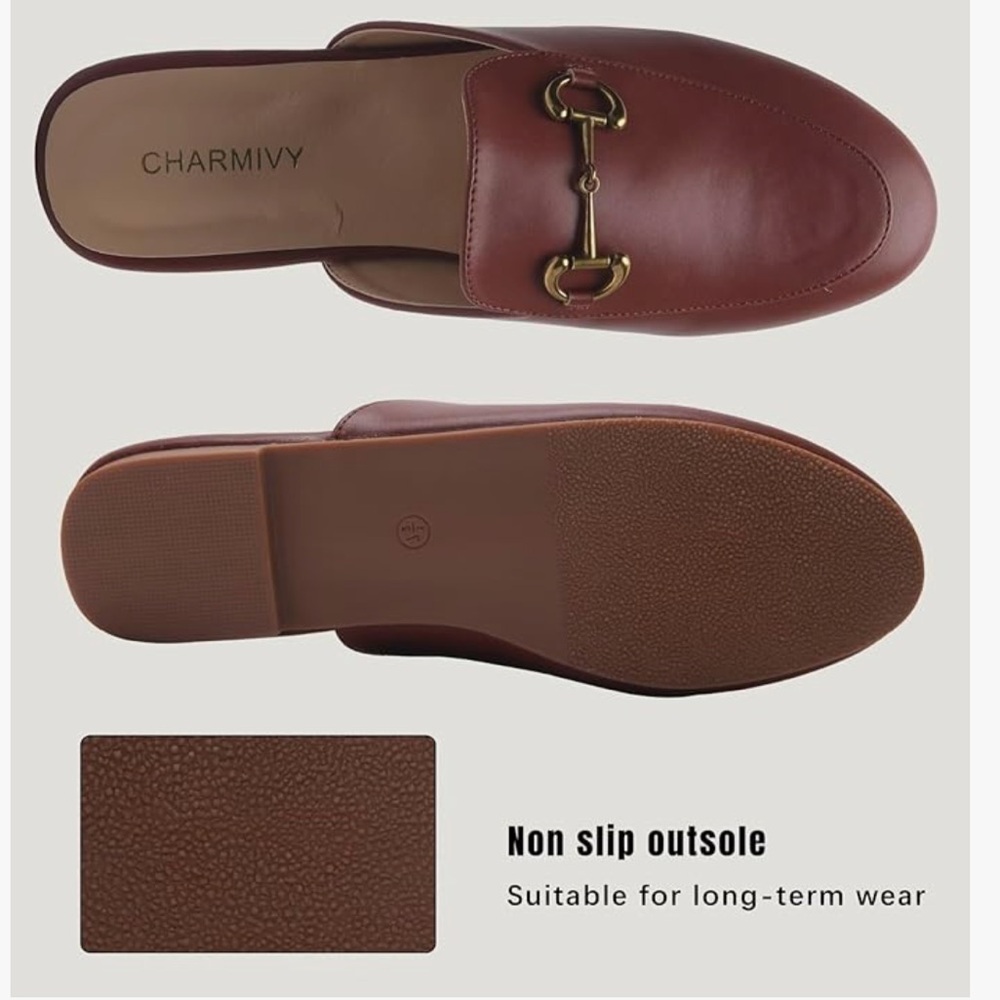 Classic Brown Mule with Horsebit Detail - Picture 5 of 13